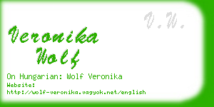 veronika wolf business card